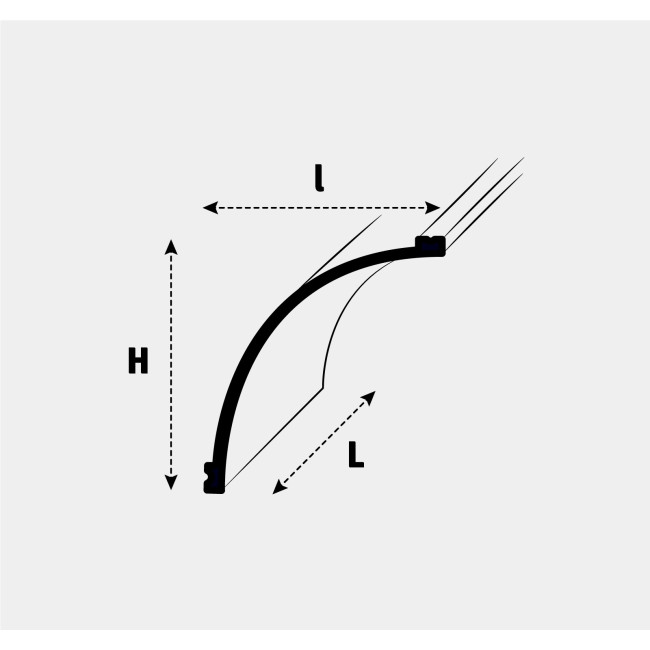 Confezione da 4 metri Cornice simmetrica con design identico C217 (2)