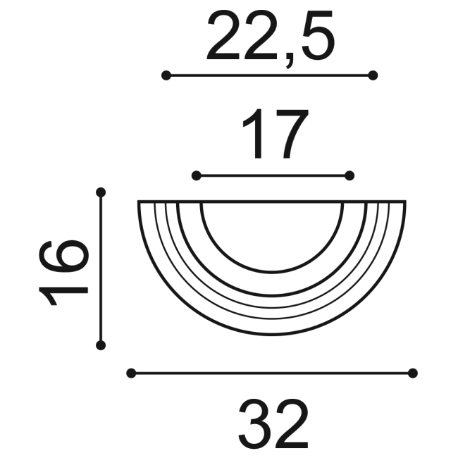 Semibase dorica per semicolonna K1151 (2)