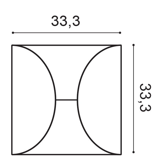 Panel mural 3D CIRCLE con infinitas combinaciones W107 (4)