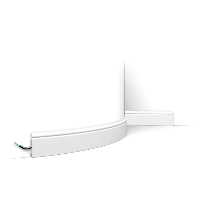 Battiscopa flessibile SX165F, elegante, classico con curve morbide (1)