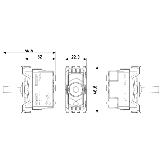 Interrupteur métal EIKON Vintage - Bouton poussoir (6)