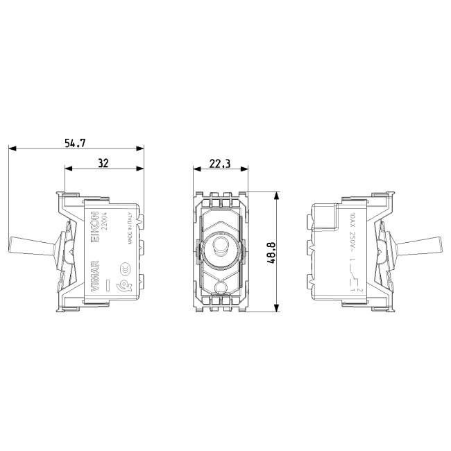 copy of Interrupteur métal EIKON Vintage - Va & Vient (7)