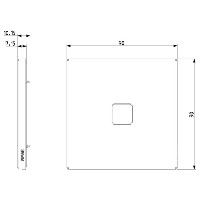 Interrupteur métal EIKON FLAT blanc - va & vient (6)