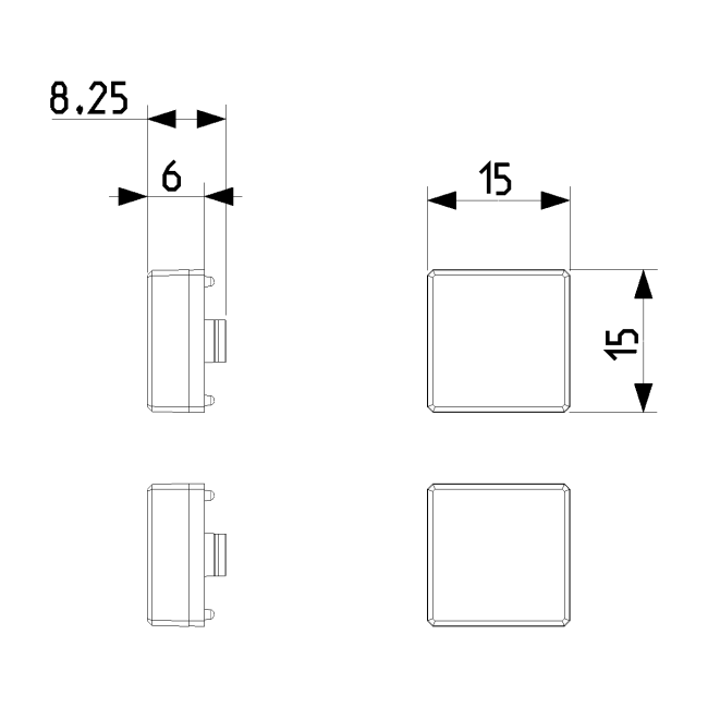 Interrupteur métal EIKON FLAT blanc - va & vient (7)