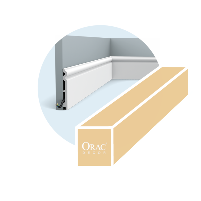 Kompletter Karton mit 36 Metern Sockelleisten SX138 (2)