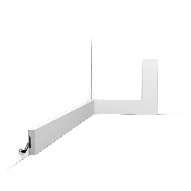 Scatola completa di 72 metri lineari di battiscopa SX162-RAL9003 (1)