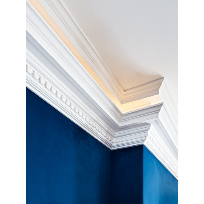 Cornice classica di grandi dimensioni con motivo dentellato C422 (2)